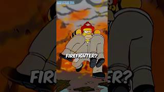 What Happens When Homer Becomes A Firefighter thesimpson [upl. by Ynnol]