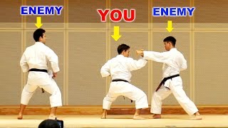 BUNKAI of Shorinryu SEIBUKAN  Learn what KATA means  The 1st Karate day  少林流聖武館 分解 [upl. by Avivah]