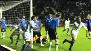 EURO 2012 Qualifier  Estonia  Italy 12 Goals and Highlights  Fans on the pitch [upl. by Chaim]