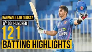 RAHMANULLAH GURBAZ BATTING HIGHLIGHTS  1ST ODI  Ireland Tour of Afghanistan 2024  ACB [upl. by Elaina]