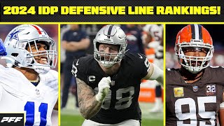 2024 IDP Defensive Line Rankings  PFF Fantasy Podcast [upl. by Sucerdor]