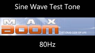 80Hz 0dBFS Sine Wave Test Frequency Hertz 80hz spl [upl. by Ahsenar]