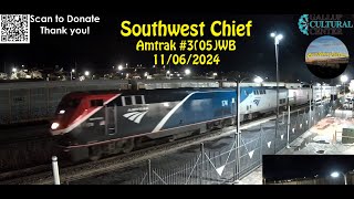 Amtrak 3 05 Southwest Chief 17451 x 8  11062024 [upl. by Petunia656]