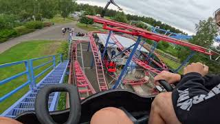 Spinner POV  Skara Sommarland Maurer Spinning Coaster [upl. by Yatnuahs]