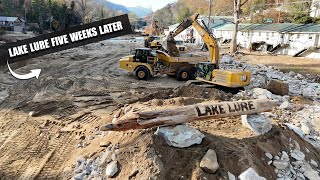 Devastating Aftermath of Helene Flooding at Lake Lure and Chimney Rock [upl. by Karlen241]