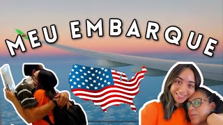 MEU EMBARQUE PARA OS EUA 🇺🇸  Au Pair pela segunda vez [upl. by Portuna]