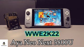 Aya Neo Next  WWE 2K22 60FPS Gameplay [upl. by Angelo]