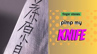 The SECRET About FINGER STONES Make Your Scratchy KNIVES Great Again [upl. by Ash]