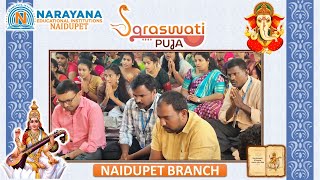 Saraswathi Puja 2024 At Naidupet Branch [upl. by Acired]