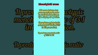 Monohybrid cross shortsfeed shorts youtubeshorts shortsvideo [upl. by Guenevere]