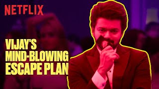 Thalapathy Vijay’s ULTIMATE Escape Plan🤯 Ft Prabhu Deva  The Greatest Of All Time  Netflix India [upl. by Anilam864]