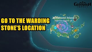 Go to the Warding Stones location Genshin Impact [upl. by Akenehs639]