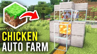 How To Make Automatic Chicken Farm In Minecraft  Full Guide [upl. by Daph]