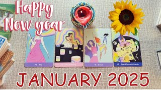 Tarot Reading for January 2025 New Year Blessings and Guidance [upl. by Ellezaj]