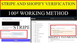 Shopify Payment Method In Pakistan  Verify your Shopify and Stripe payments in Pakistan 2023 [upl. by Liederman295]