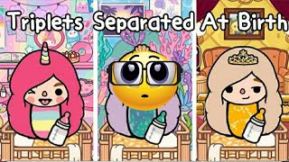 My Triplets Were Separated At Birth👼🍼❤️  Sad Story🔥  Toca Life World🔥  Toca Boca🔥 [upl. by Ahseenak]