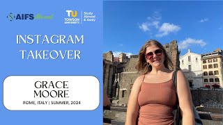 Instagram Takeover I Grace Moore  TU Global Internship Program [upl. by Lemuel434]