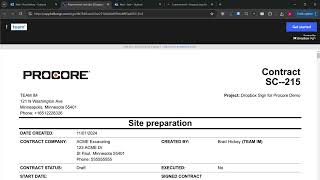 Video Dropbox Sign for Procore Overview Video [upl. by Kerk]