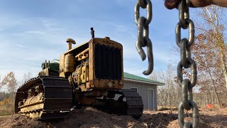 The Caterpillar RD6 quotTorque Monsterquot Broke Its Chain amp Is Pulling Trees Over Again [upl. by Enedan]