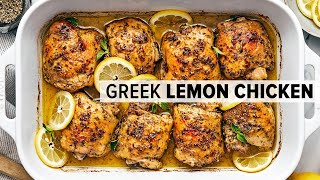 GREEK LEMON CHICKEN is a mustmake super easy dinner recipe [upl. by Norod]