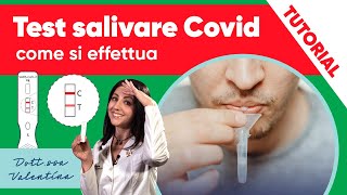 Test salivare Covid ecco come si effettua [upl. by Auhsoj]