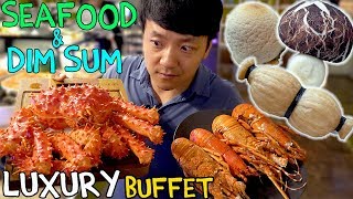 All You Can Eat SEAFOOD Buffet amp LUXURY Dim Sum in Taipei Taiwan Taiwan Food Tour [upl. by Tarra]