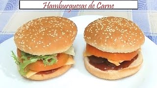 Hamburguesas Caseras de Carne  Receta de Cocina en Familia [upl. by Kaitlynn]