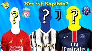 Errate den Kapitän der Top Mannschaften ⚽ Fußball Quiz 2020 [upl. by Akcirret]