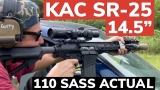 KAC SR25 145” 762  308  BEST COMBAT CARBINE EVER [upl. by Sacrod]