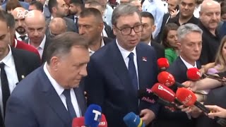 PREGLED SEDMICE Dodik raskolačen Vučić zabrinut Otcjepljenje cilj pripojenje samo san [upl. by Rede829]