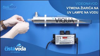 Výmena žiariča na UV lampe na vodu VIQUA [upl. by Ahsinroc]