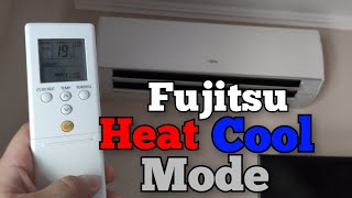 Fujitsu Air conditioner How to change head and cool mode [upl. by Edda491]