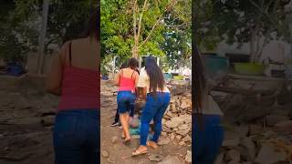 Salvadoreñas bajando zapotes en El Salvador viral elsalvador fruta salvadoreña campo nature [upl. by Branham]