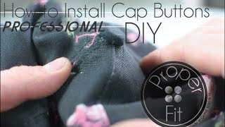 ProperFit DIY  How to Customize your Baseball hat Cover Button [upl. by Ranit]