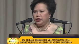 Miriam takes swipe at UP students candidates [upl. by Mundt]