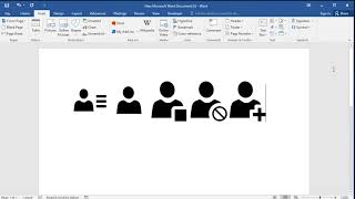 How to insert user profile symbols in word [upl. by Nnyllatsyrc]