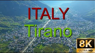 Tirano Sondrio Lombardia Italy autumn 2023 Landscape 8K Drone cinematography AI [upl. by Bushey373]