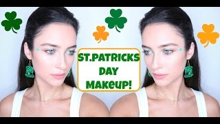 StPatricks Day Makeup  Tutorial  Face Paint  Beginners  Ireland [upl. by Nawtna]