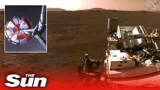 Nasa’s Mars Perseverance rover reveals stunning first video and audio recording from Red Planet [upl. by Bertha]