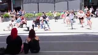 FLASH MOB PROPOSAL  Shellharbour Wollongong with Street Beatz Hip Hop dancers [upl. by Yerrot]