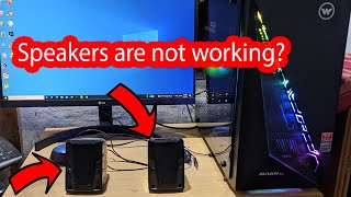 How to connect speakers to pc windows 10 [upl. by Gearhart]