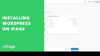 How To Install WordPress on iPage [upl. by Ahsirpac]