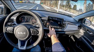 2022 Kia Rio 12 MPI 84HP  POV Test Drive 1099 Joe Black [upl. by Bumgardner623]