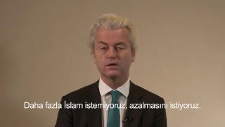 Geert Wilders tells Turks Turkey not welcome in Europe [upl. by Londoner]