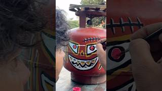 I Wasted My Cylinder 👿 shorts paint halloween trending [upl. by Ahtanaram]