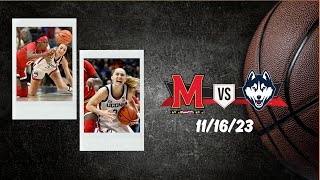 Maryland Terrapins vs UConn Huskies  November 16 2023  mochilovebasket [upl. by Peria]