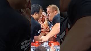 Devon Larratt vs Jerry Cadorette 5th Round Amazing Armwrestling Fight 😱💪🏻🤯 shorts sports [upl. by Lejeune147]