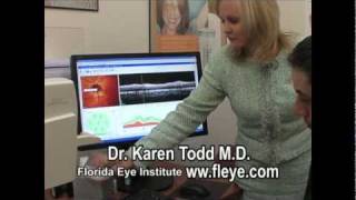 Dr Karen Todd MD explains and demonstrates Heidelberg HRT  OCT KDTmpg [upl. by Elohcan]