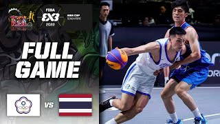 Chinese Taipei v Thailand  Men  Full Game  FIBA 3x3 Asia Cup 2022  3x3 Basketball [upl. by Schmitt]