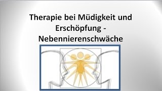 Nebennierenschwäche und Nebennierenschwäche  Therapie  von GANZMEDIZIN in Obersulm [upl. by Assilav]